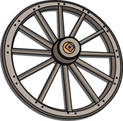 image wooden wheel